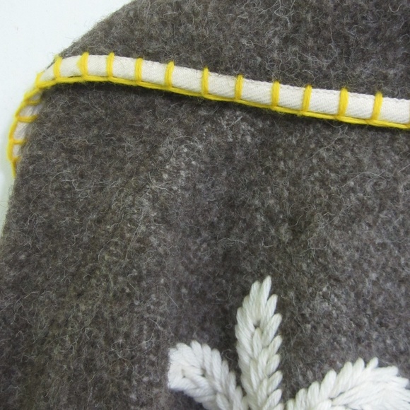 JC Castelbajac Parka Coat 100% Wool Embroidered France - Picture 11 of 12